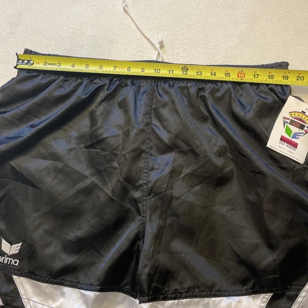 Men's Athletic Shorts in Black with Silver Trim NWT